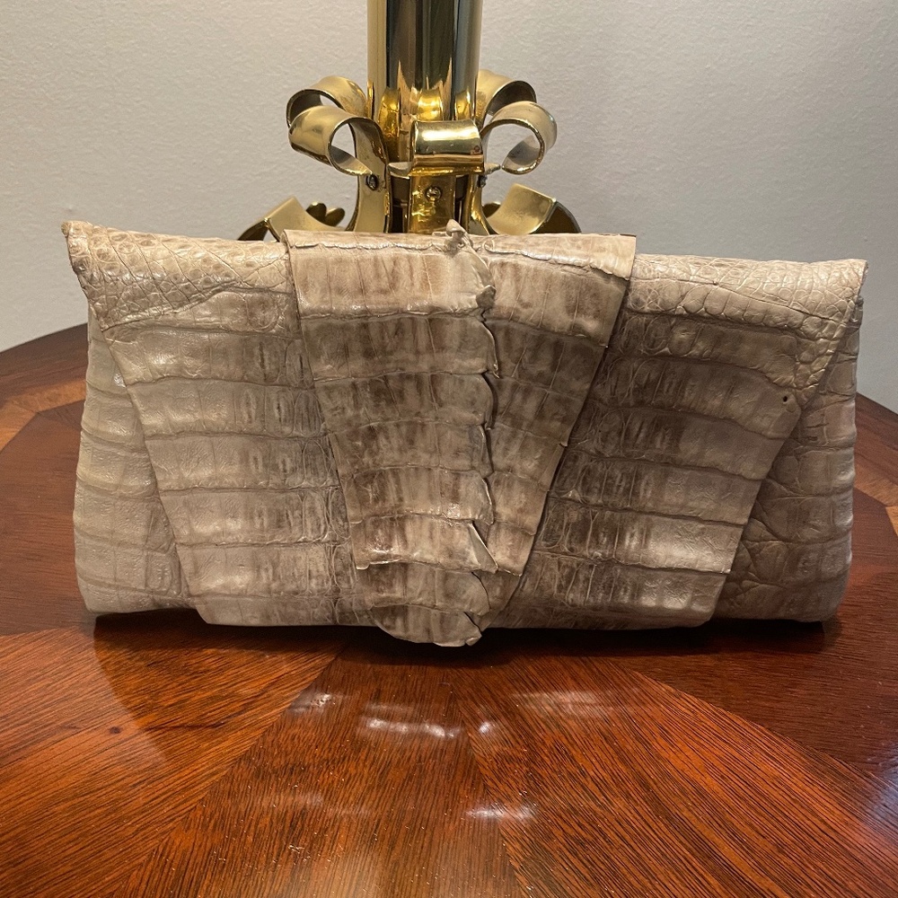 Aligator Hand Bag Pristine 11"X6"